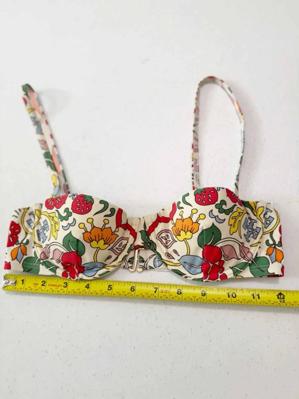 Tory Burch Floral Printed Bikini Top XS
